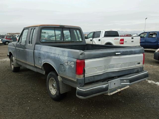 1FTEX14Y8MKA37671 - 1991 FORD F150 رمادي صورة 3