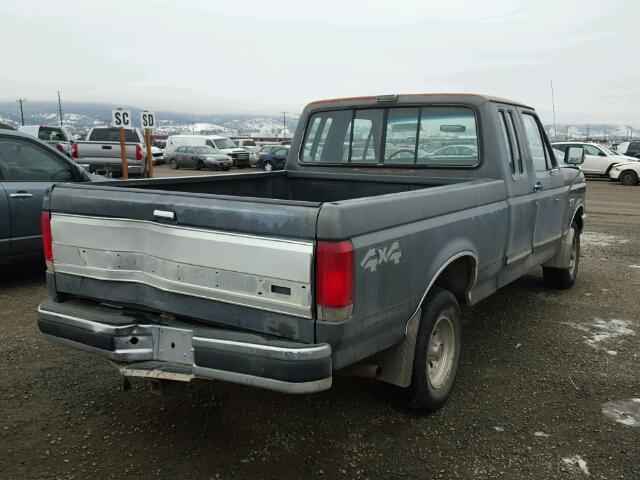 1FTEX14Y8MKA37671 - 1991 FORD F150 GRAY photo 4