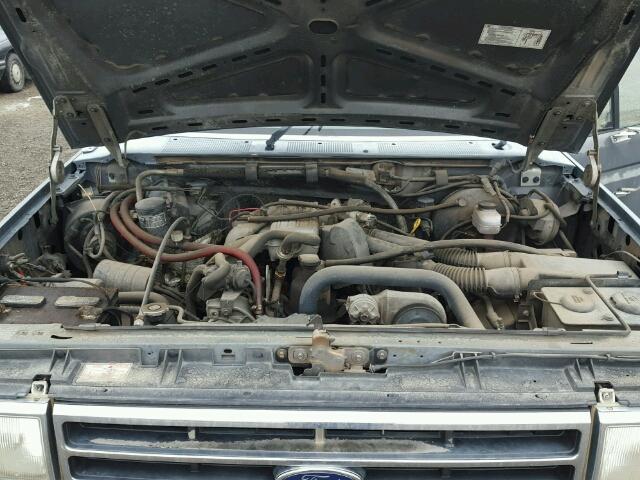 1FTEX14Y8MKA37671 - 1991 FORD F150 GRAY photo 7