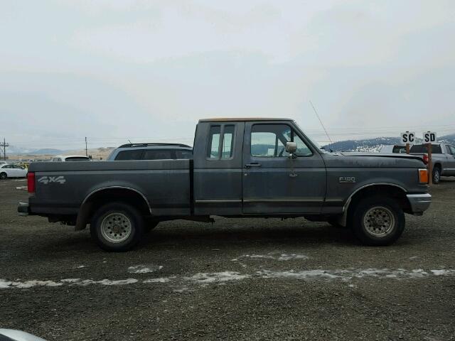 1FTEX14Y8MKA37671 - 1991 FORD F150 رمادي صورة 9