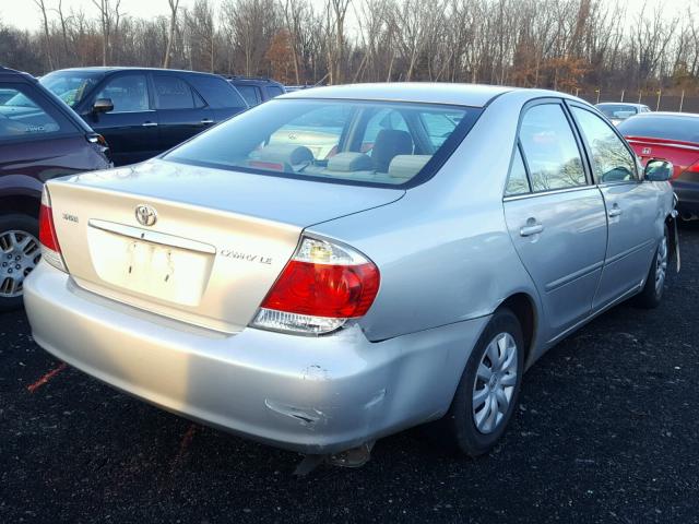 4T1BE30K25U039925 - 2005 TOYOTA CAMRY LE GRAY photo 4