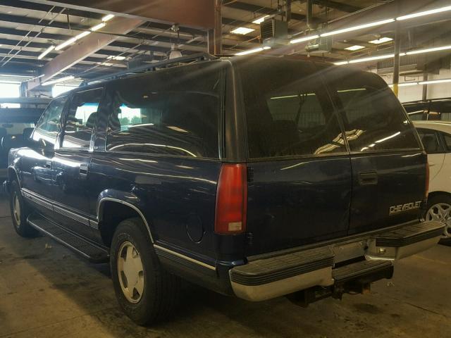 1GNFK16RXXJ576853 - 1999 CHEVROLET SUBURBAN K BLUE photo 3