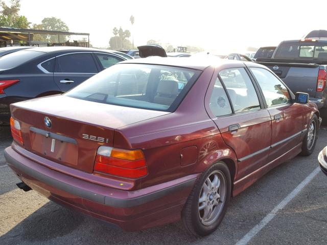 WBACD4322TAV38846 - 1996 BMW 328 I AUTO RED photo 4