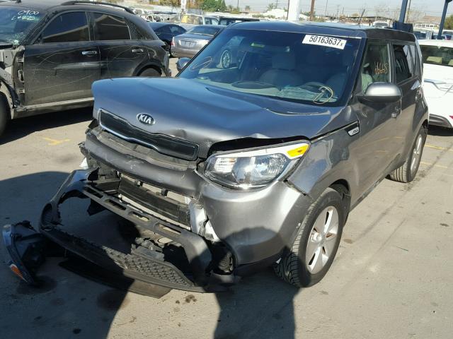 KNDJN2A2XF7162557 - 2015 KIA SOUL GRAY photo 2