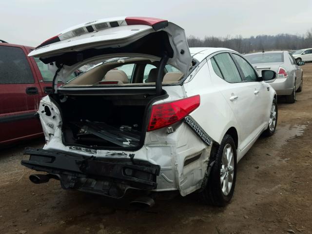 5XXGM4A71DG225506 - 2013 KIA OPTIMA LX WHITE photo 4