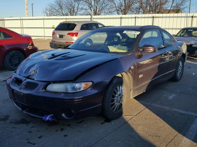 1G2WR12102F182248 - 2002 PONTIAC GRAND PRIX Bənövşəyi foto 2
