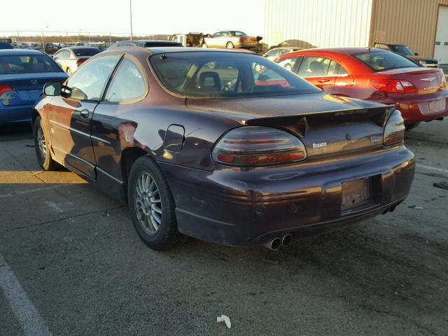 1G2WR12102F182248 - 2002 PONTIAC GRAND PRIX Bənövşəyi foto 3