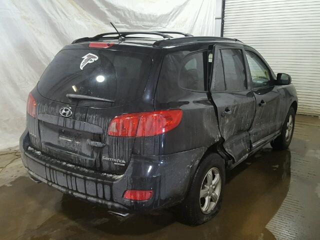 KM8SG73D17U108489 - 2007 HYUNDAI SANTA FE G BLACK photo 4