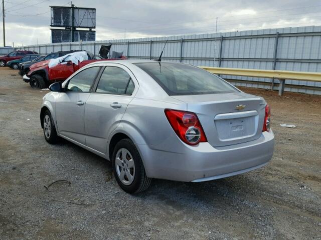1G1JA5SHXD4143319 - 2013 CHEVROLET SONIC LS 银色 照片 3