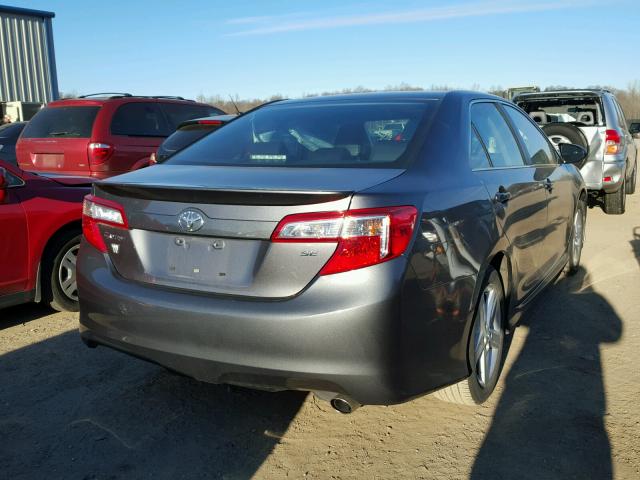 4T1BF1FK9EU326025 - 2014 TOYOTA CAMRY L GRAY photo 4