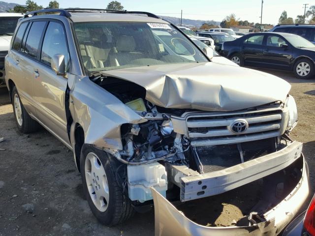 JTEDP21A660091912 - 2006 TOYOTA HIGHLANDER BEIGE photo 1