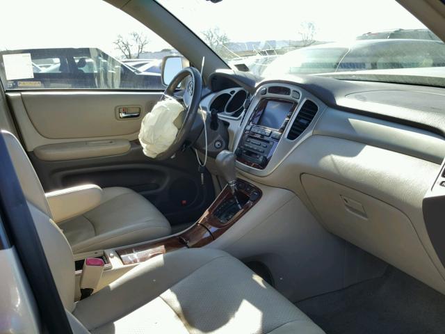 JTEDP21A660091912 - 2006 TOYOTA HIGHLANDER BEIGE photo 5