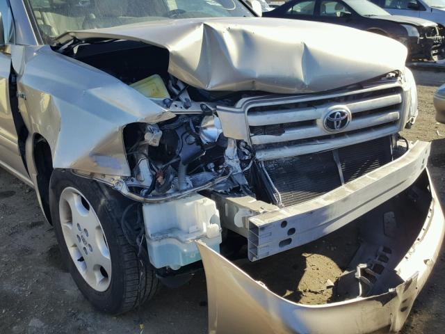 JTEDP21A660091912 - 2006 TOYOTA HIGHLANDER BEIGE photo 9