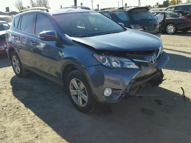 2T3WFREV4DW070362 - 2013 TOYOTA RAV4 XLE BLUE photo 1