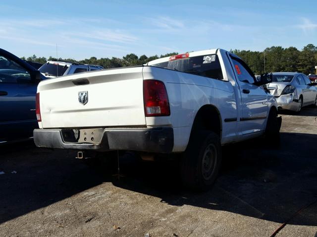 3D7JB1EK4AG107117 - 2010 DODGE RAM 1500 WHITE photo 4