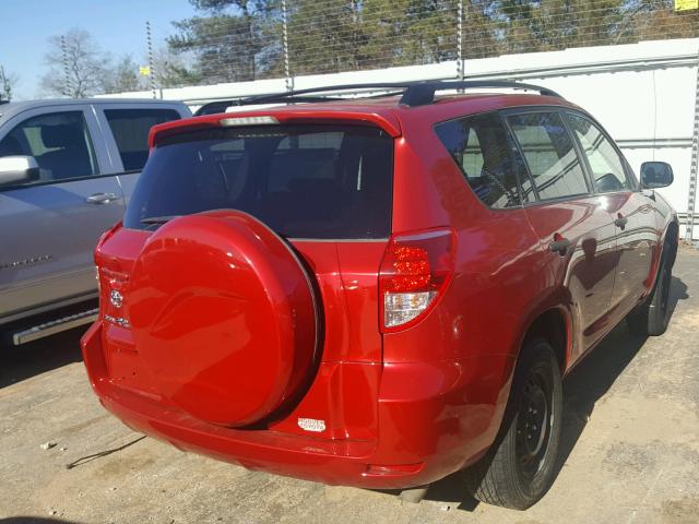 JTMZD33V175043179 - 2007 TOYOTA RAV4 RED photo 4