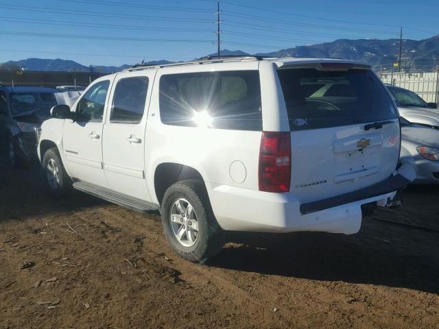 1GNSKJE71ER210194 - 2014 CHEVROLET SUBURBAN K WHITE photo 3