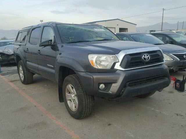 5TFLU4EN4FX114905 - 2015 TOYOTA TACOMA DOU GRAY photo 1