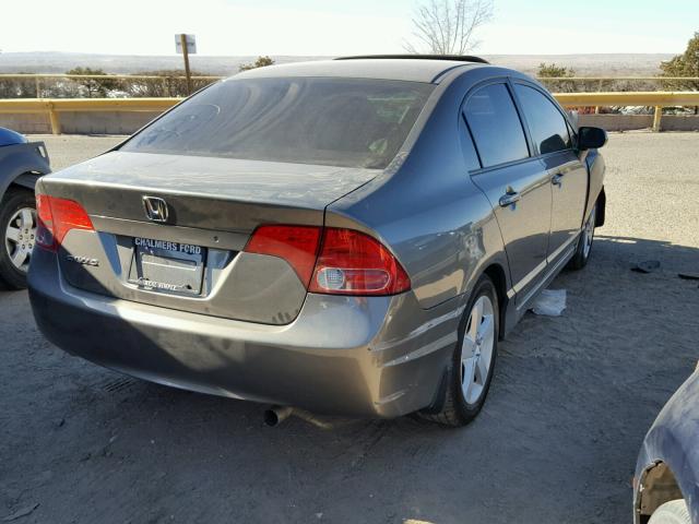 1HGFA16857L113477 - 2007 HONDA CIVIC EX GRAY photo 4