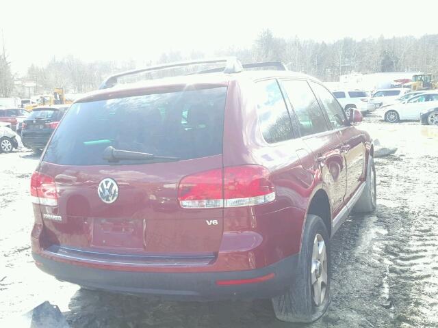 WVGZC67L34D001879 - 2004 VOLKSWAGEN TOUAREG 3. RED photo 4