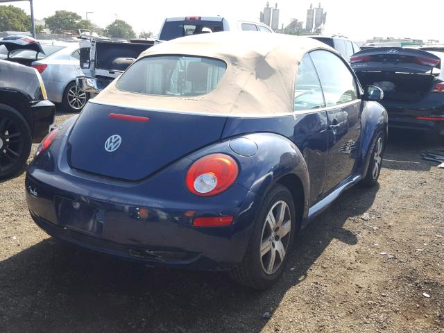 3VWRF31Y96M312543 - 2006 VOLKSWAGEN NEW BEETLE 蓝色 照片 4