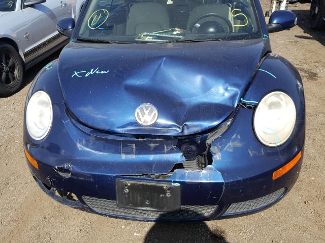 3VWRF31Y96M312543 - 2006 VOLKSWAGEN NEW BEETLE 蓝色 照片 9