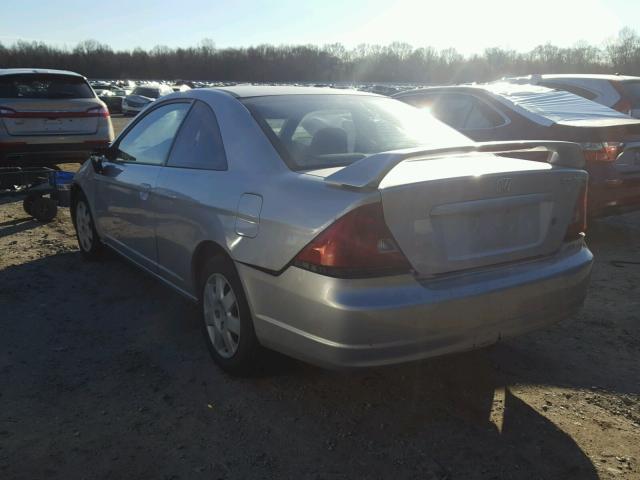 1HGEM22982L069443 - 2002 HONDA CIVIC EX 银色 照片 3