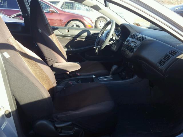 1HGEM22982L069443 - 2002 HONDA CIVIC EX 银色 照片 5