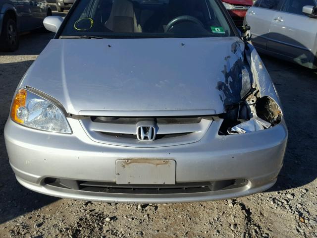 1HGEM22982L069443 - 2002 HONDA CIVIC EX 银色 照片 7