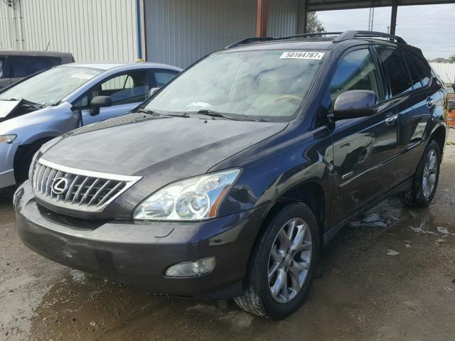 2T2GK31U89C079380 - 2009 LEXUS RX 350 CHARCOAL photo 2