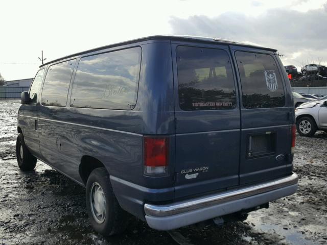 1FMRE11L1WHA71382 - 1998 FORD ECONOLINE BLUE photo 3