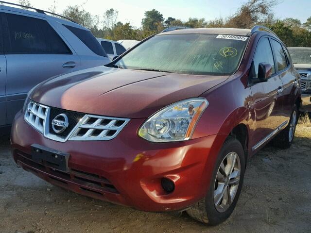 JN8AS5MV7DW134240 - 2013 NISSAN ROGUE S MAROON photo 2