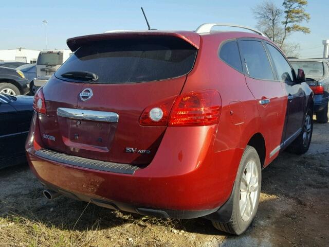 JN8AS5MV7DW134240 - 2013 NISSAN ROGUE S MAROON photo 4