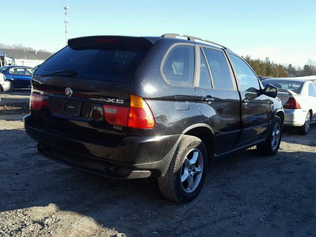 5UXFA53512LP30818 - 2002 BMW X5 3.0I BLACK photo 4