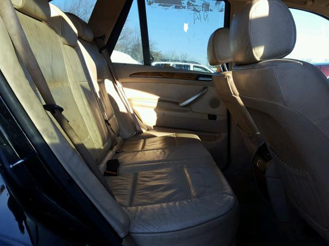 5UXFA53512LP30818 - 2002 BMW X5 3.0I BLACK photo 6