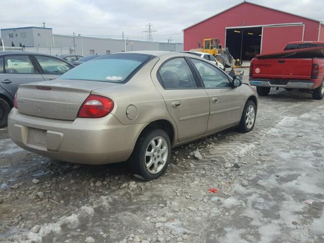 1B3ES46C73D198969 - 2003 DODGE NEON SX 2. BEIGE photo 4