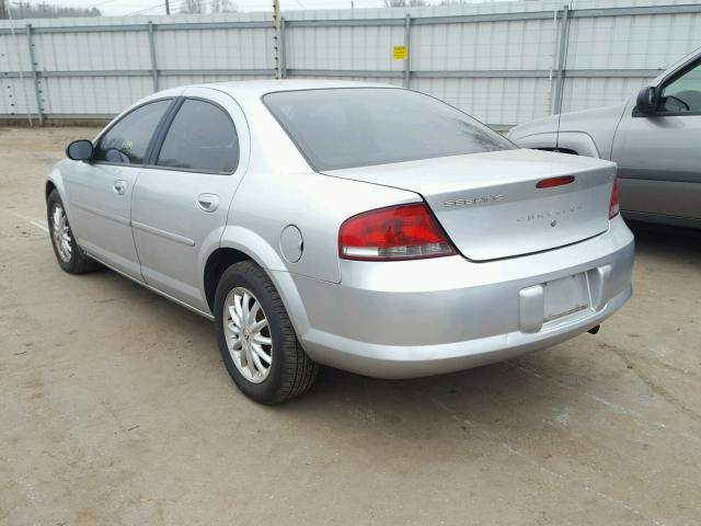 1C3EL46X52N224934 - 2002 CHRYSLER SEBRING LX SILVER photo 3