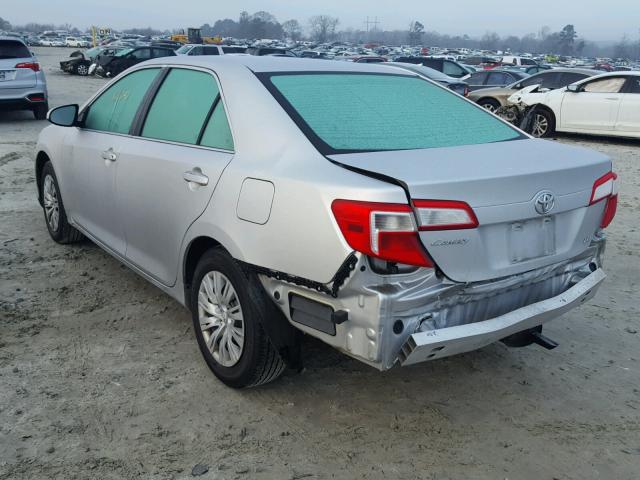 4T1BF1FK0DU720933 - 2013 TOYOTA CAMRY L SILVER photo 3