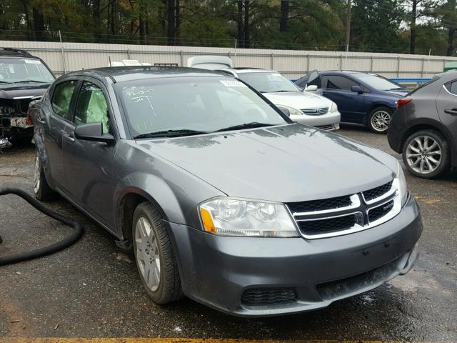 1C3CDZAB8CN110893 - 2012 DODGE AVENGER SE GRAY photo 1