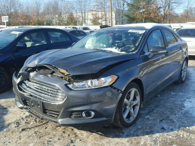 3FA6P0HD9GR219391 - 2016 FORD FUSION SE GRAY photo 2