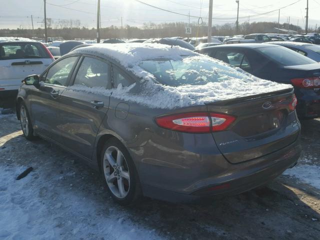 3FA6P0HD9GR219391 - 2016 FORD FUSION SE GRAY photo 3