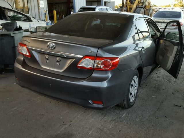 2T1BU4EE8BC744785 - 2011 TOYOTA COROLLA BA GRAY photo 4