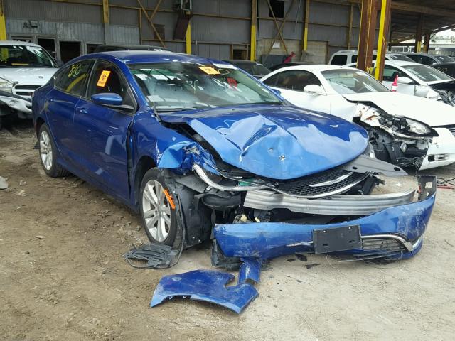 1C3CCCABXFN571565 - 2015 CHRYSLER 200 LIMITE BLUE photo 1