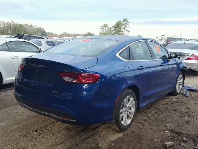 1C3CCCABXFN571565 - 2015 CHRYSLER 200 LIMITE BLUE photo 4