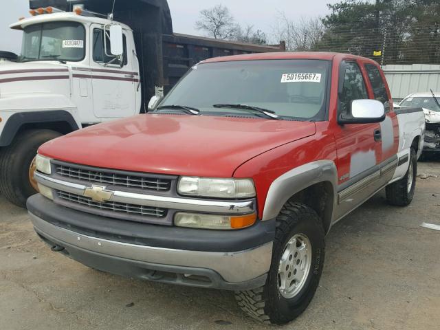 1GCEK19TXXE127726 - 1999 CHEVROLET SILVERADO RED photo 2