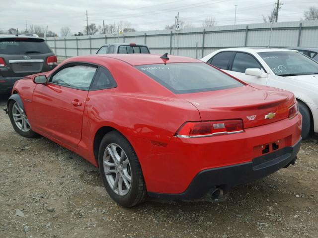 2G1FA1E30F9139407 - 2015 CHEVROLET CAMARO LS RED photo 3