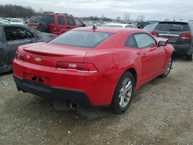 2G1FA1E30F9139407 - 2015 CHEVROLET CAMARO LS RED photo 4