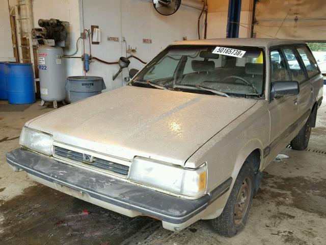 JF2AN53B6HE485115 - 1987 SUBARU GL 4WD TAN photo 2