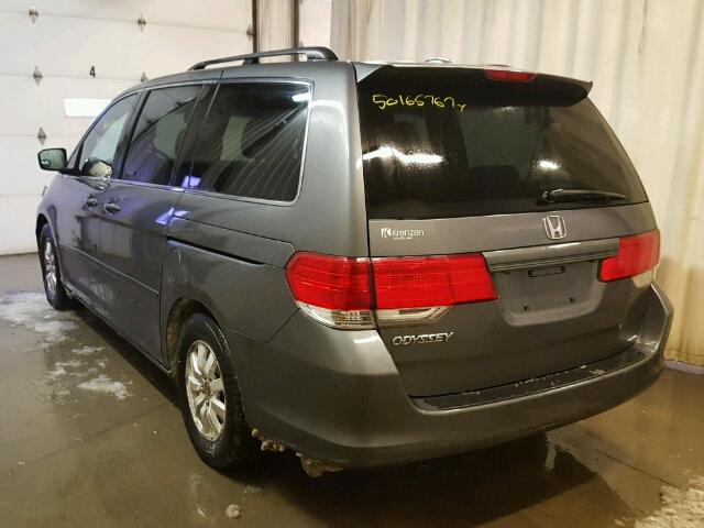 5FNRL38688B001581 - 2008 HONDA ODYSSEY EX GRAY photo 3