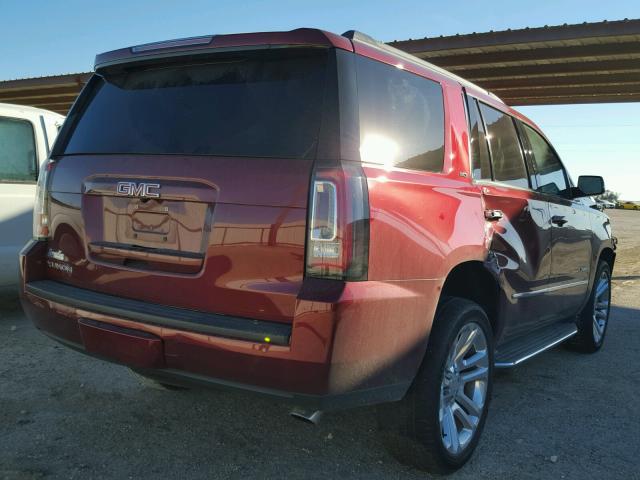 1GKS1BKC7GR442177 - 2016 GMC YUKON SLT MAROON photo 4